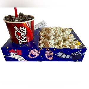 Retro Movie Night Popcorn Decor